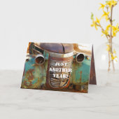 Vintage Car Grille Kaart (Gele Bloem)