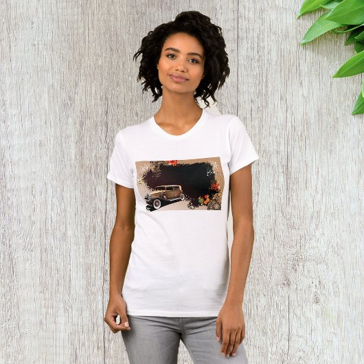 Vintage Car Grunge Womens T-Shirt