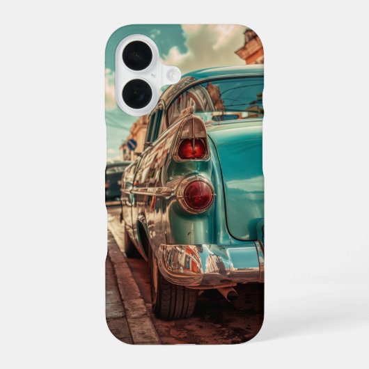 Vintage Car iPhone 16 Hoesje (Achterkant)