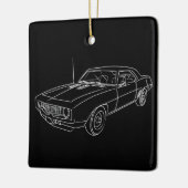 **VINTAGE CAR** KERAMISCH ORNAMENT (Links)