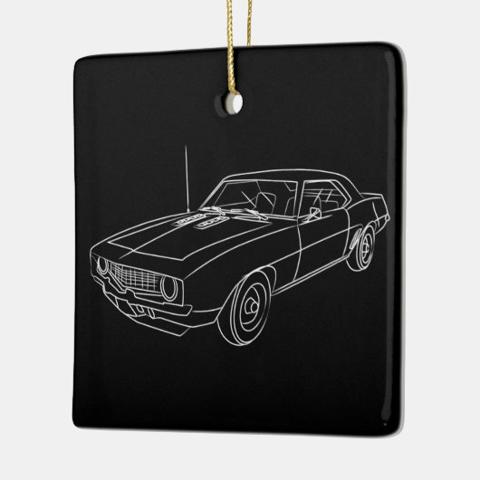 **VINTAGE CAR** KERAMISCH ORNAMENT (Links)