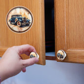 Vintage Car Keramische Knop