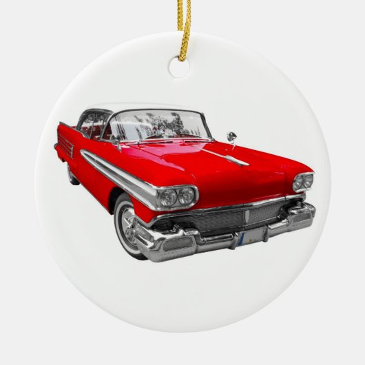 Vintage Car-kerstboom Ornament (Voorkant)