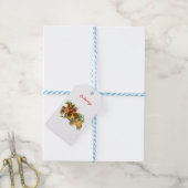 Vintage Car Kerstmis Mistletoe Thunder_Cove Cadeaulabel (Met Touw)