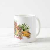 Vintage Car Kerstmis Mistletoe Thunder_Cove Koffiemok (Voorkant rechts)