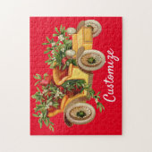 Vintage Car Kerstmis Mistletoe Thunder_Cove Legpuzzel (Verticaal)