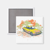 Vintage Car Magneet (Voorkant / Achterkant)