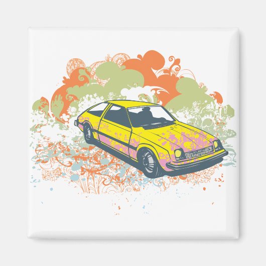 Vintage Car Magneet (Voorkant)