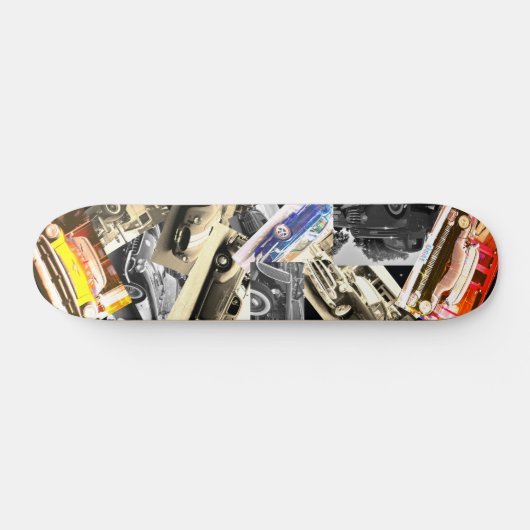 Vintage Car Mosaic Skateboard (Horizontaal)
