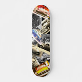 Vintage Car Mosaic Skateboard (Voorkant)