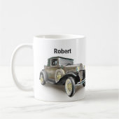 Vintage Car - Naam toevoegen - Coffee Mok (Links)