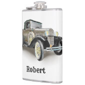 Vintage Car - Naam toevoegen - Heupfles (Links)
