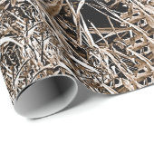 Vintage Car Old Antiek Sepia Rustic Decoupage Cadeaupapier (Rol Hoek)