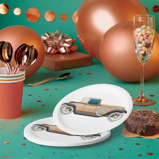 Vintage Car Papieren Bordje