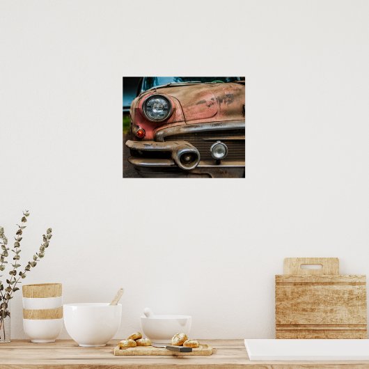 Vintage Car Poster (Keuken)