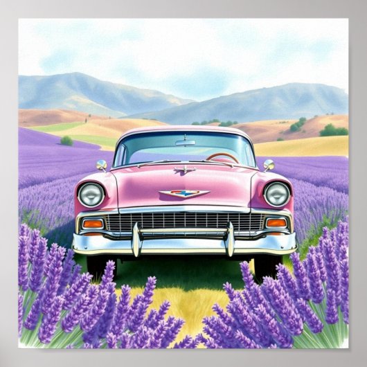 Vintage Car Poster (Voorkant)