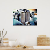 Vintage Car Poster (Keuken)