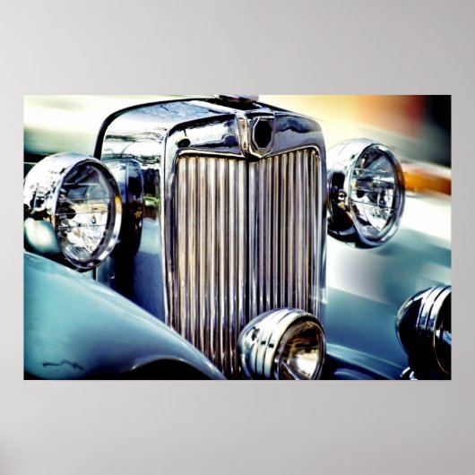 Vintage Car Poster (Voorkant)