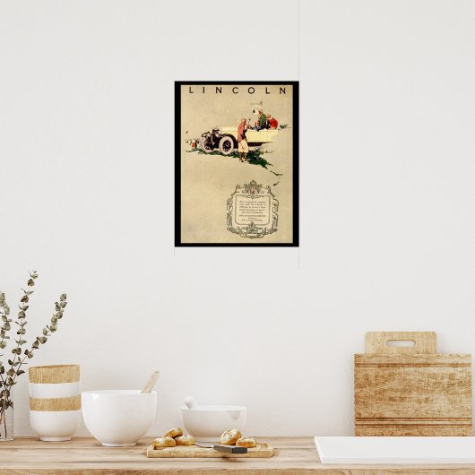 Vintage Car. Poster 1920 (Keuken)