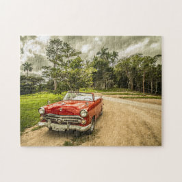 Vintage Car Puzzle Legpuzzel