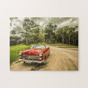 Vintage Car Puzzle Legpuzzel