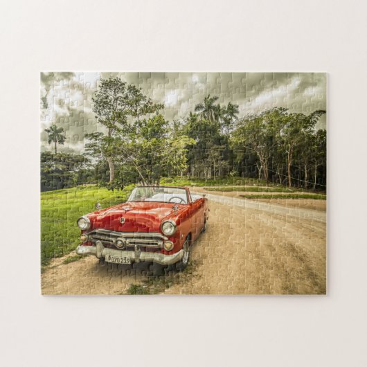 Vintage Car Puzzle Legpuzzel (Horizontaal)
