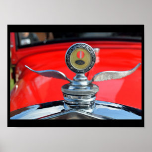 Vintage Car Radiator Hood Ornament Poster