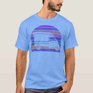 Vintage Car Retro Mini-Truck Silhouette Automotive T-shirt