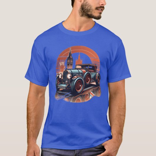 vintage car retro t-shirt (Voorkant)