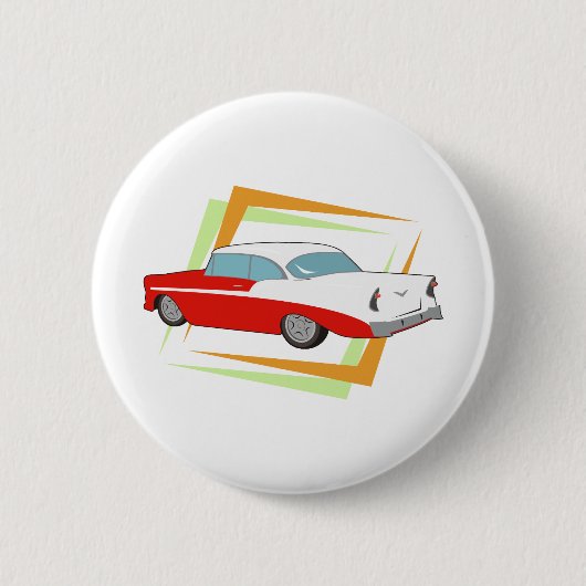 Vintage Car Ronde Button 5,7 Cm (Voorkant)