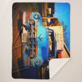 Vintage Car Sherpa Deken (Voorkant)
