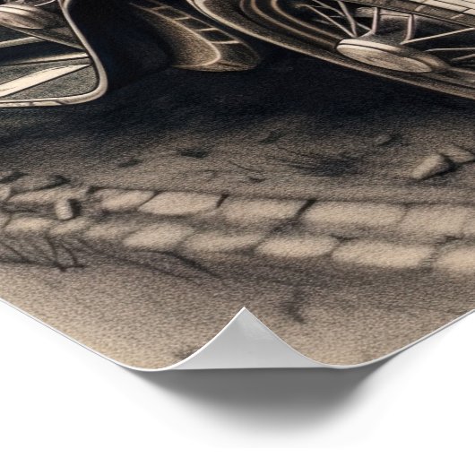 Vintage Car sketch Poster (Hoek)