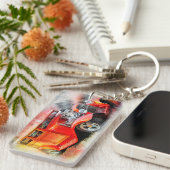 Vintage Car Sleutelhanger (Voorkant Rechts)