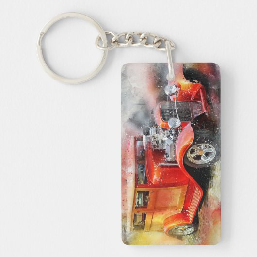 Vintage Car Sleutelhanger (Voorkant)