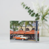 Vintage Car South Beach Florida Briefkaart (Staand voorkant)