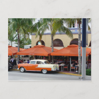 Vintage Car South Beach Florida Briefkaart