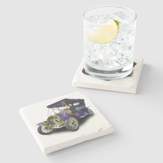 VINTAGE CAR STENEN ONDERZETTER (Zijkant)
