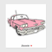 Vintage Car Sticker (Vel)