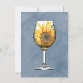 Vintage Car Sunflower Bachelorette Party Kaart (Achterkant)