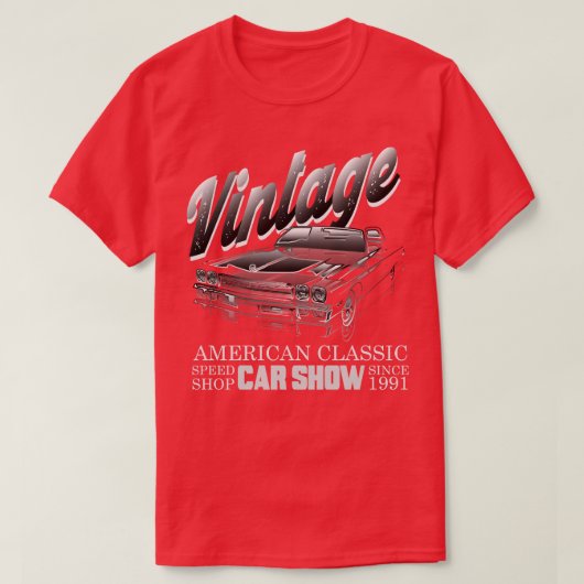 Vintage Car T-shirt (Design voorkant)