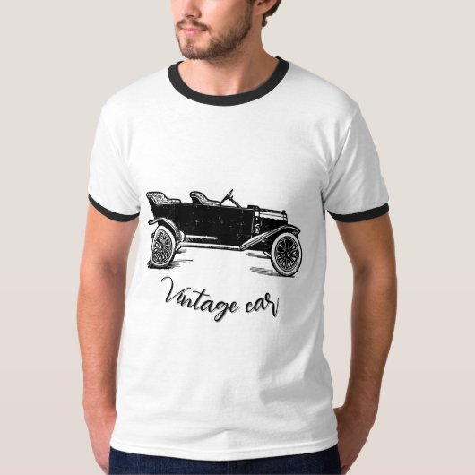 Vintage Car T-Shirt (Voorkant)