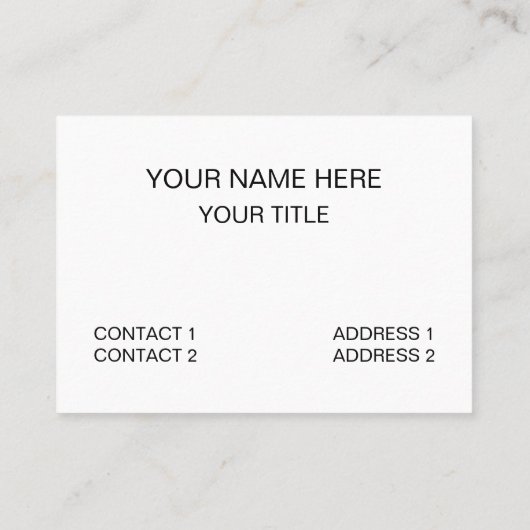 Vintage Car Visitekaartje (Achterkant)