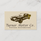 Vintage Car Visitekaartje (Voorkant)