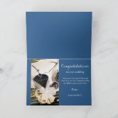 Vintage Car Wedding Congratulations Card Kaart (Binnen)