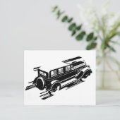 Vintage Car Wenskaart Briefkaart (Staand voorkant)