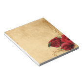 Vintage Caramel Brown & Roos Notitieblok (Schuin)