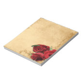 Vintage Caramel Brown & Roos Notitieblok (Linkerzijde)