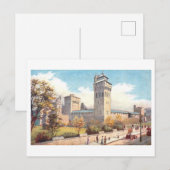 Vintage Cardiff Castle Briefkaart (Voorkant / Achterkant)