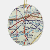 Vintage Carlisle PA Keramisch Ornament (Links)