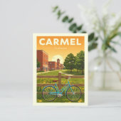 Vintage Carmel Indiana Briefkaart (Staand voorkant)